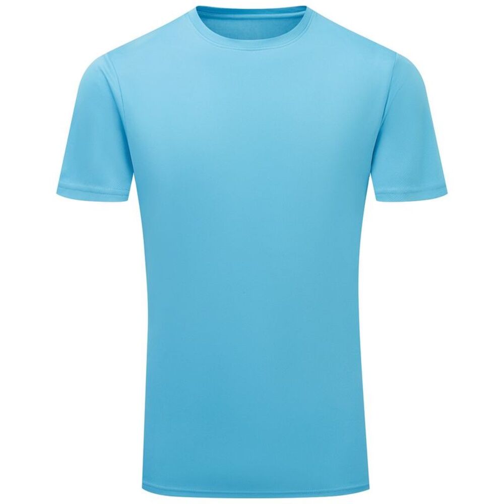 TriDri Mens Ion-Charge Textured Recycled T-Shirt / Turquoise